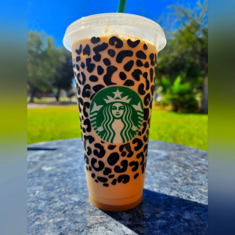 Cheetah/Leopard print Starbucks cup - Picture 1 of 1